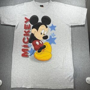 Vintage‎ Disney Mickey Mouse T-Shirt White  - OS -90s Tee